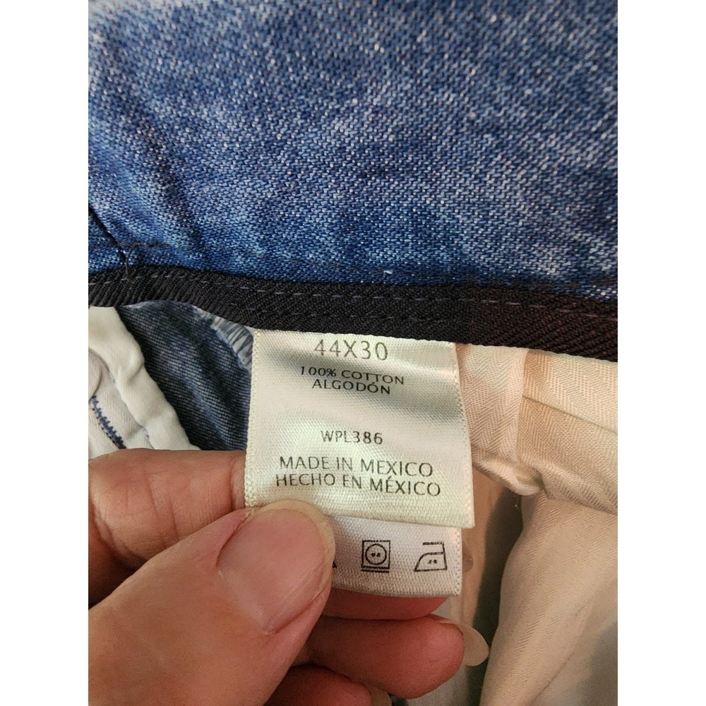 Haggar NWT Men 44x30 Work to Weekend Classic Blue Jeans Dadcore Comfort Relaxed - Picture 3 of 7